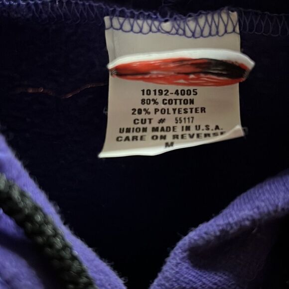 Union Line USA Made Hoodie Purple M - Picture 6 of 7
